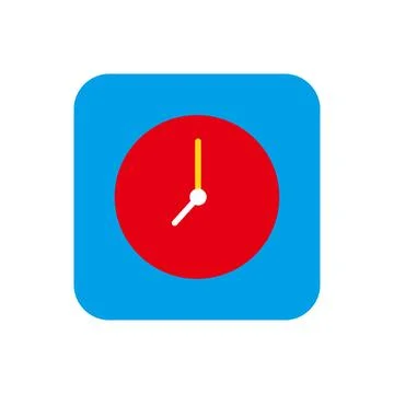 Alarm clock icon Logo Design Element. Can be used for Web and App. Stock Illustration