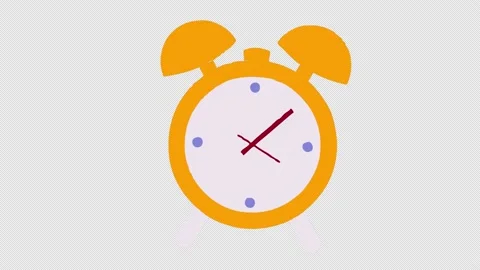 Clock Animation In 12 Hour Loop Animation With Optional Luma Matte