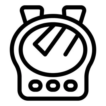 Alarm clock icon showing time passing quickly Stock Illustration