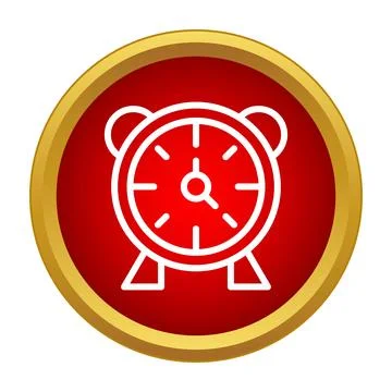 Alarm clock icon showing time management and urgency 스톡 일러스트