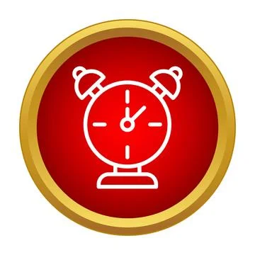 Alarm clock icon showing urgency and deadline concept 스톡 일러스트