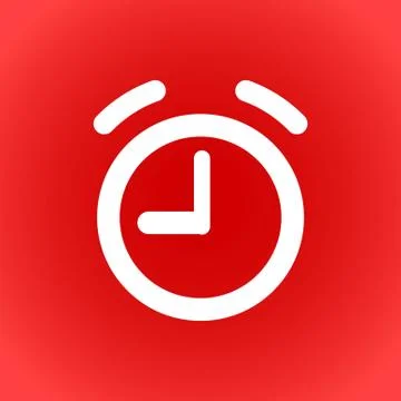 Alarm clock icon stock vector illustration flat design Stockillustratie