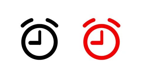 Alarm clock icon stock vector illustration flat design 스톡 일러스트