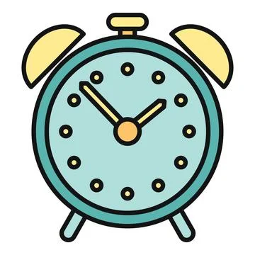 Alarm clock icon symbolizing time management and deadlines イラスト素材