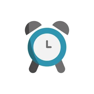 Alarm clock icon vector basic design simple and modern Stock Illustration