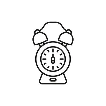 Alarm clock icon vector design templates simple and modern Stock Illustration