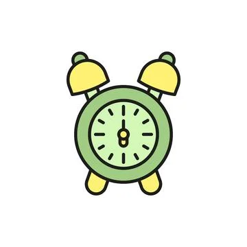Alarm clock icon vector design templates simple and modern Stock Illustration