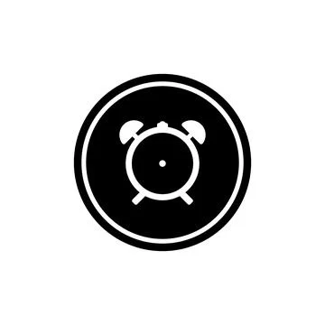 Alarm clock icon vector Stock Illustration