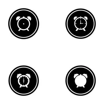 Alarm clock icon vector Stock Illustration