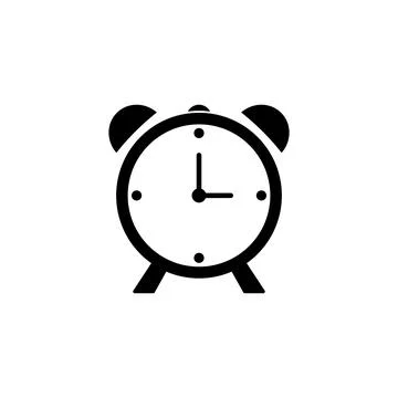 Alarm clock icon vector Stock Illustration