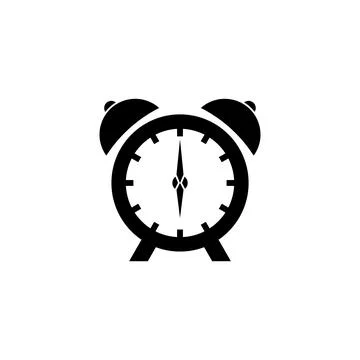 Alarm clock icon vector Stock Illustration