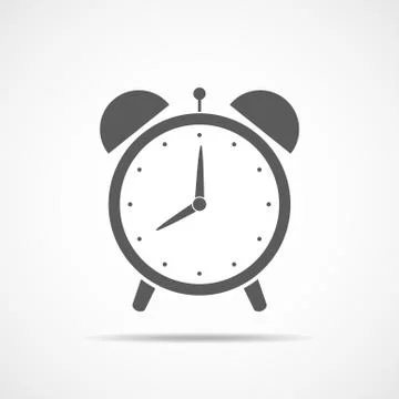 Alarm clock icon. Vector Illustration Stock Illustration