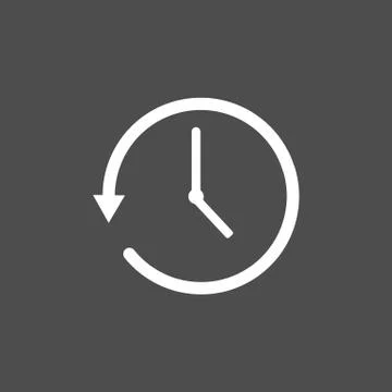 Alarm, clock icon, vector illustration. Flat design. Stock Illustration