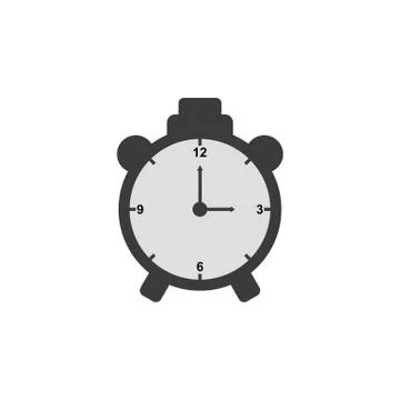 Alarm clock icon vector illustration Stock Illustration