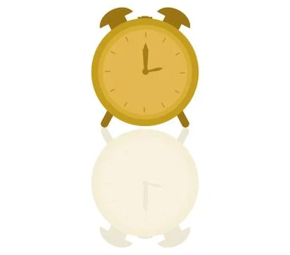 Alarm clock icon on white background Stock Illustration
