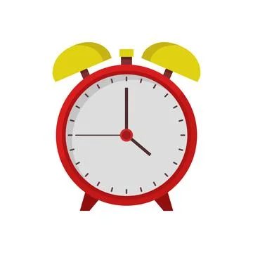 Alarm clock illustrated in vector Stock Illustration