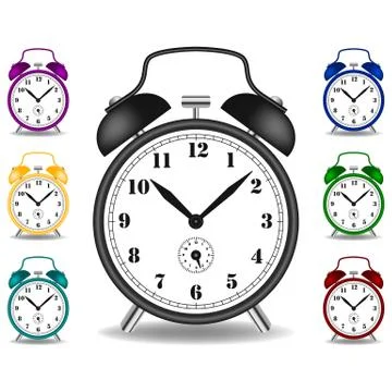 Alarm clock Stock Illustration