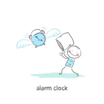 Alarm clock Stock Illustration