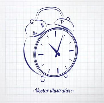 Alarm clock Stock Illustration