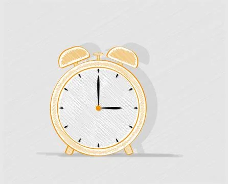 Alarm clock Illustrazione stock