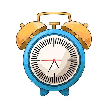 Alarm clock illustration Stock Illustration