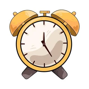 Alarm clock illustration Stock Illustration