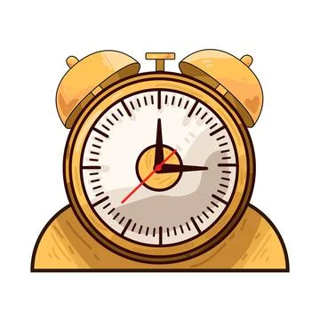 Alarm clock illustration Stock Illustration