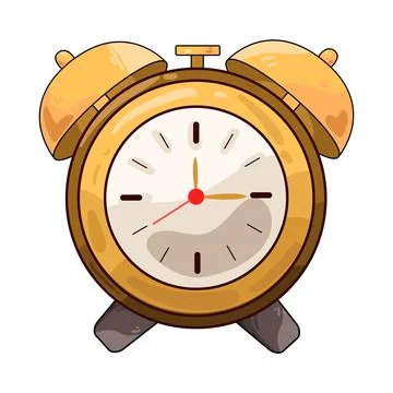 Alarm clock illustration Stock Illustration