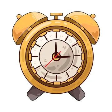 Alarm clock illustration Stock Illustration
