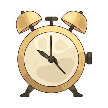 Alarm clock illustration Stock Illustration