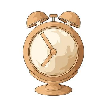 Alarm clock illustration Stock Illustration