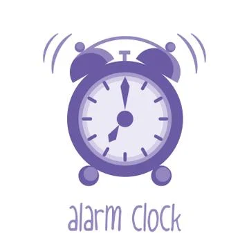 Alarm clock isolated Stock Illustration