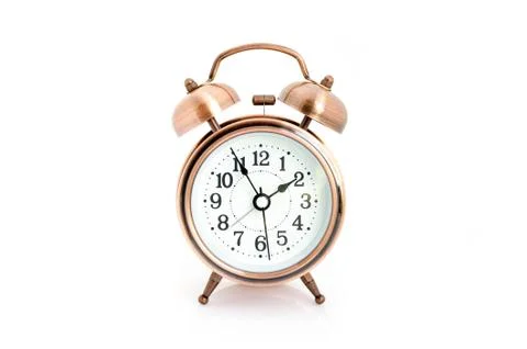 Alarm clock isolated. Stock Photos