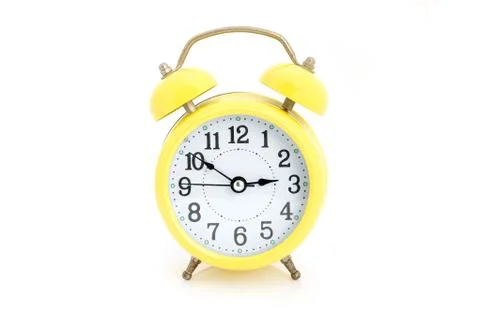 Alarm clock isolated. Stock Photos