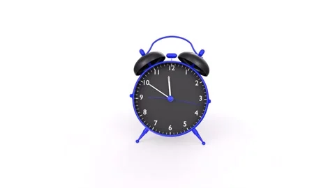 Alarm clock isolated on white background Stock Footage 232273326