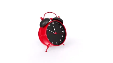 Alarm clock isolated on white background Stock-Footage 232273330