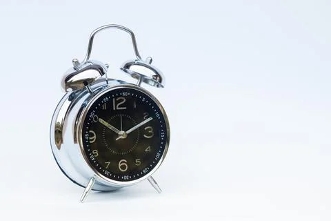 Alarm clock isolated on white background Stock Photos