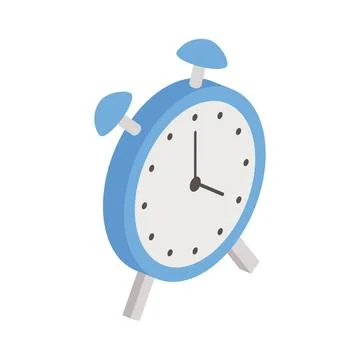 Alarm clock isometric Stock Illustration