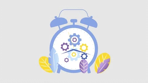Alarm clock motion graphic concept. 動画素材 147272784