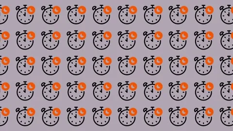 Alarm Clock Pattern Background. Stock Footage 325388514