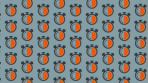 Alarm Clock Pattern Background. Stock Footage 325388559