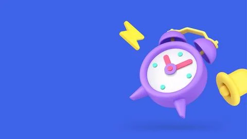 Alarm clock ring bell warning reminder call sound notification push tone si.. Stock Illustration