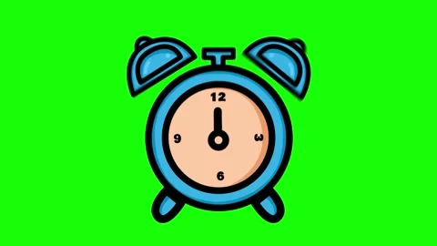 Alarm Clock Ringing On Green Screen Video stock 319094303