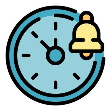 Alarm clock ringing showing time management concept Stock Illustration