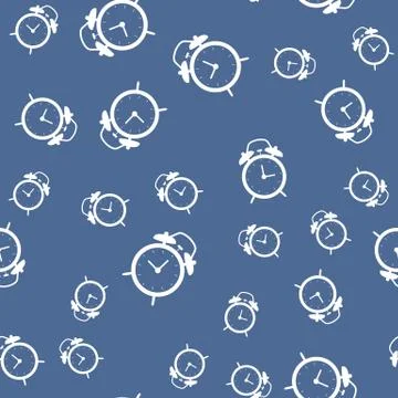 Alarm Clock Seamless Pattern background.  Illustration Stock Illustration