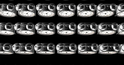Alarm clock serial production Stock Footage 102921573