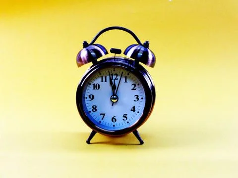 Alarm clock with space for copy background 写真素材