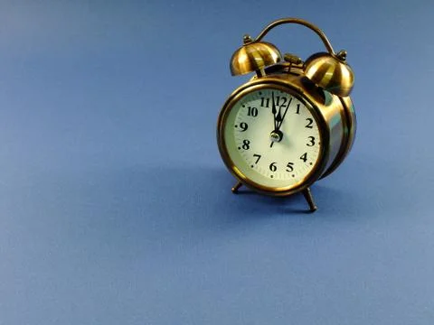 Alarm clock with space for copy background 写真素材