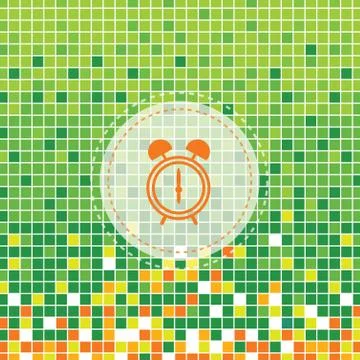 Alarm clock symbol Stock Illustration