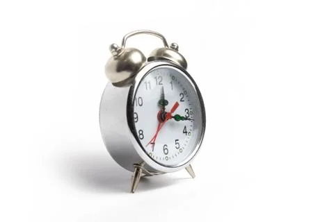 Alarm clock, table clock on a white background isolate Stock Photos